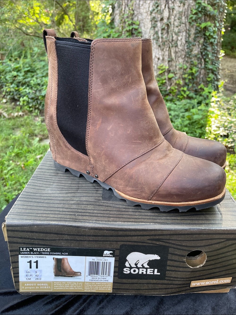 SOREL Lea Wedge Chelsea Boot - Brown
Waterproof
85% New!
Comfortable and Sexy!